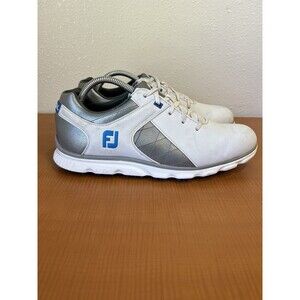 Footjoy FJ Pro SL Spikeless Golf Cleats Men’s Size 9.5 White Sneakers